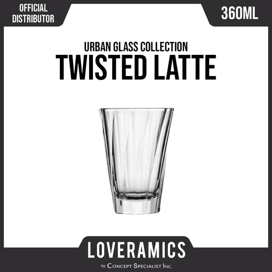 Loveramics Urban Glass Twisted Latte Glass 360ml