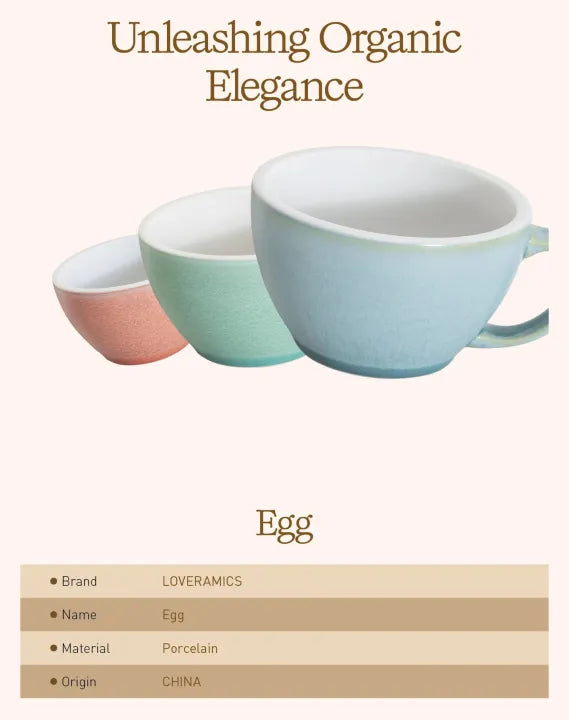 Loveramics Egg Collection Mineral Colours Porcelain Flat White Cup and Saucer 150ml