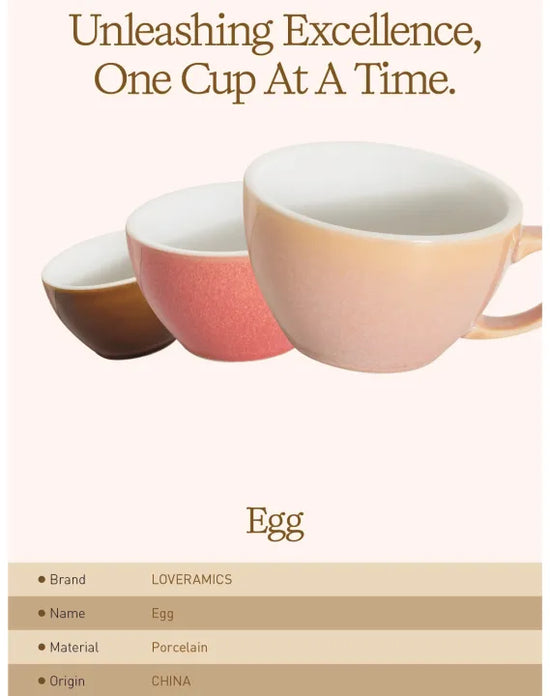 Loveramics Egg Collection Regular Colours Cafe Latte Cup & Saucer 250ml