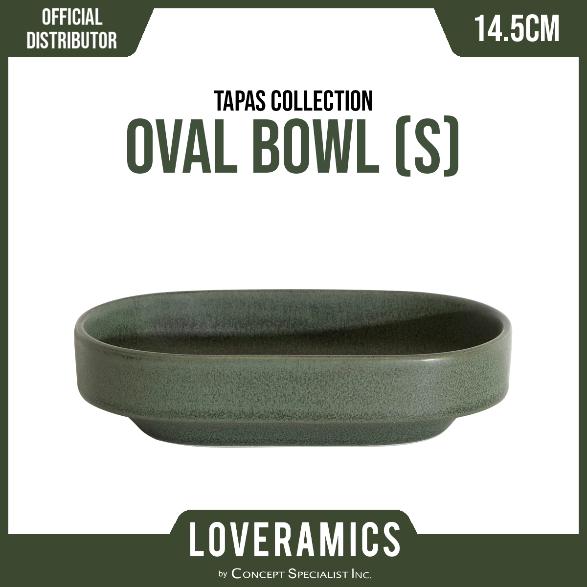 Loveramics Tapas Collection Oval Bowl 14.5cm (S)