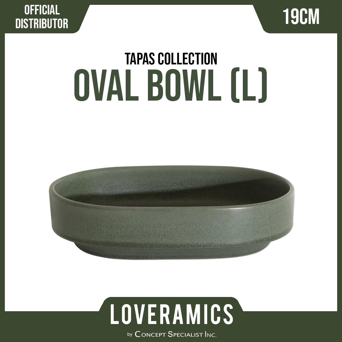 Loveramics Tapas Collection Oval Bowl 19cm (L)