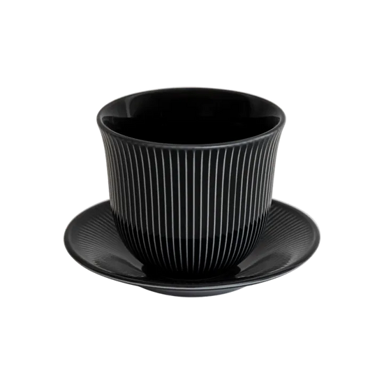 Loveramics Embossed Tasting Cup and 13cm Embossed Plate 150ml