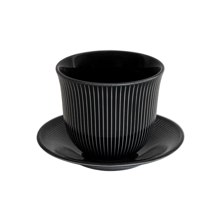 Loveramics Embossed Tasting Cup and 13cm Embossed Plate 150ml
