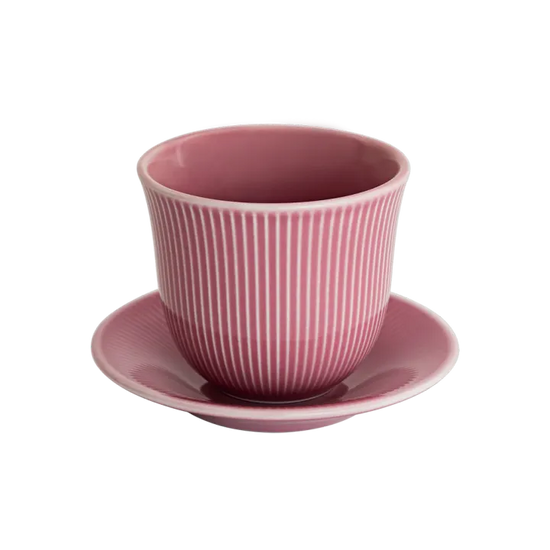 Loveramics Embossed Tasting Cup and 13cm Embossed Plate 150ml