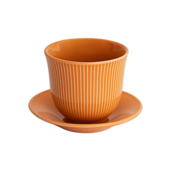 Loveramics Embossed Tasting Cup and 13cm Embossed Plate 150ml