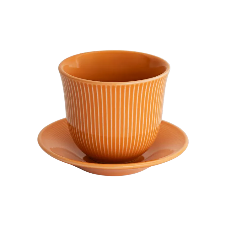 Loveramics Embossed Tasting Cup and 13cm Embossed Plate 150ml