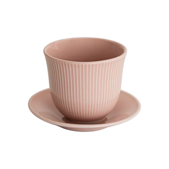 Loveramics Embossed Tasting Cup and 13cm Embossed Plate 150ml