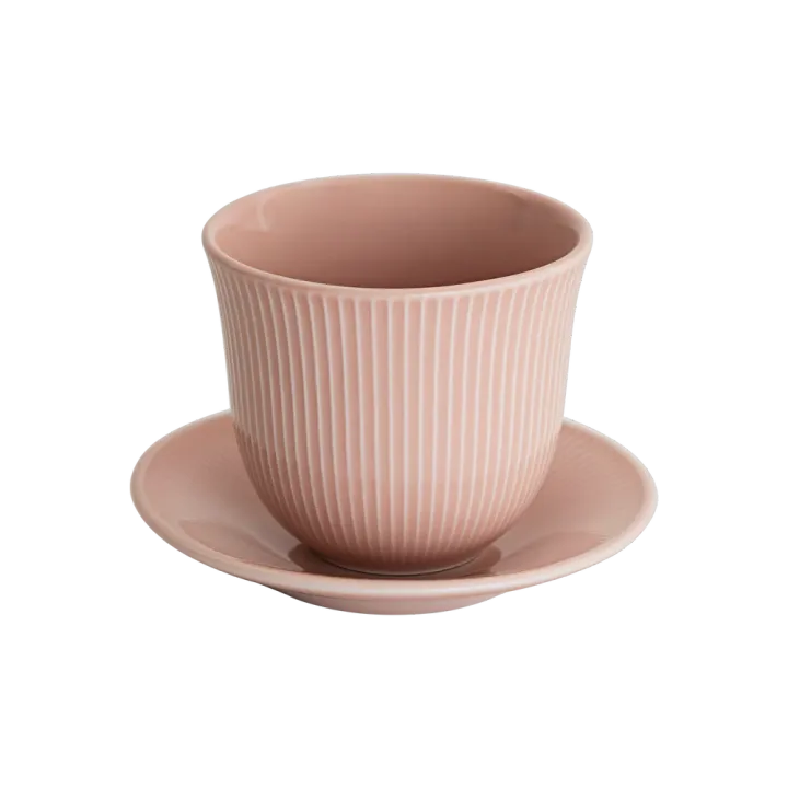 Loveramics Embossed Tasting Cup and 13cm Embossed Plate 150ml
