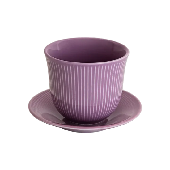 Loveramics Embossed Tasting Cup and 13cm Embossed Plate 150ml