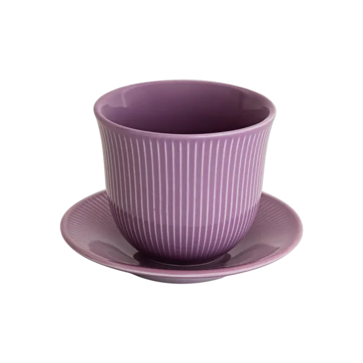 Loveramics Embossed Tasting Cup and 13cm Embossed Plate 150ml