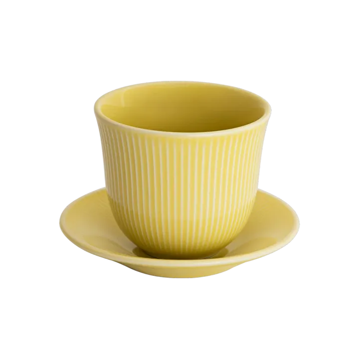 Loveramics Embossed Tasting Cup and 13cm Embossed Plate 150ml