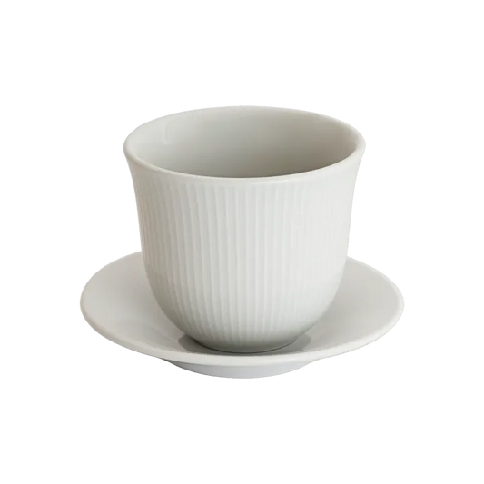 Loveramics Embossed Tasting Cup and 13cm Embossed Plate 80ml
