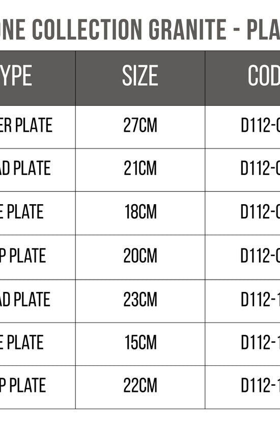 Loveramics Stone Tablewear Collection Granite - Plates