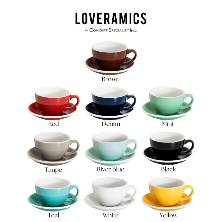 Loveramics Egg Collection Regular Colours Flat White Cup & Saucer 150ml