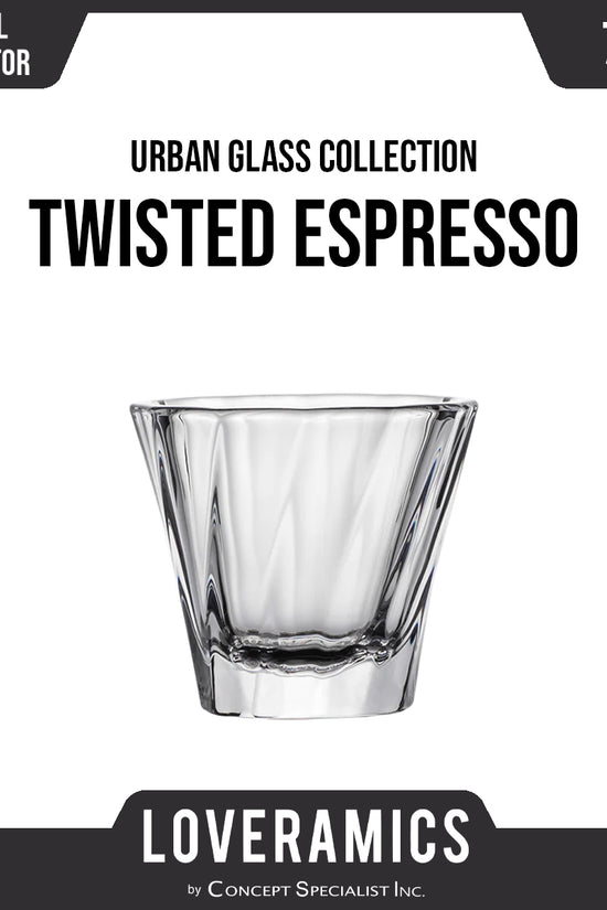 Loveramics Urban Glass Twisted Espresso Glass 70ml