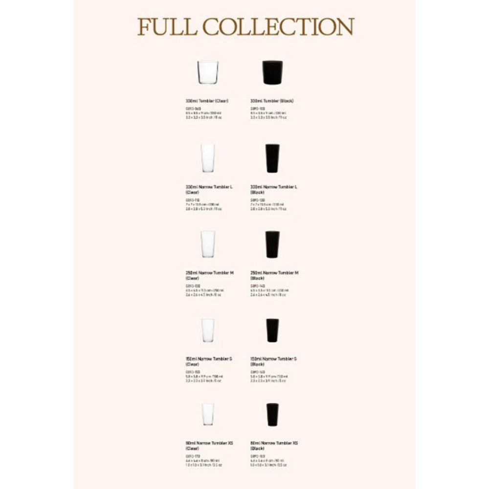Loveramics Urban Glasses Collection Narrow Tumblers