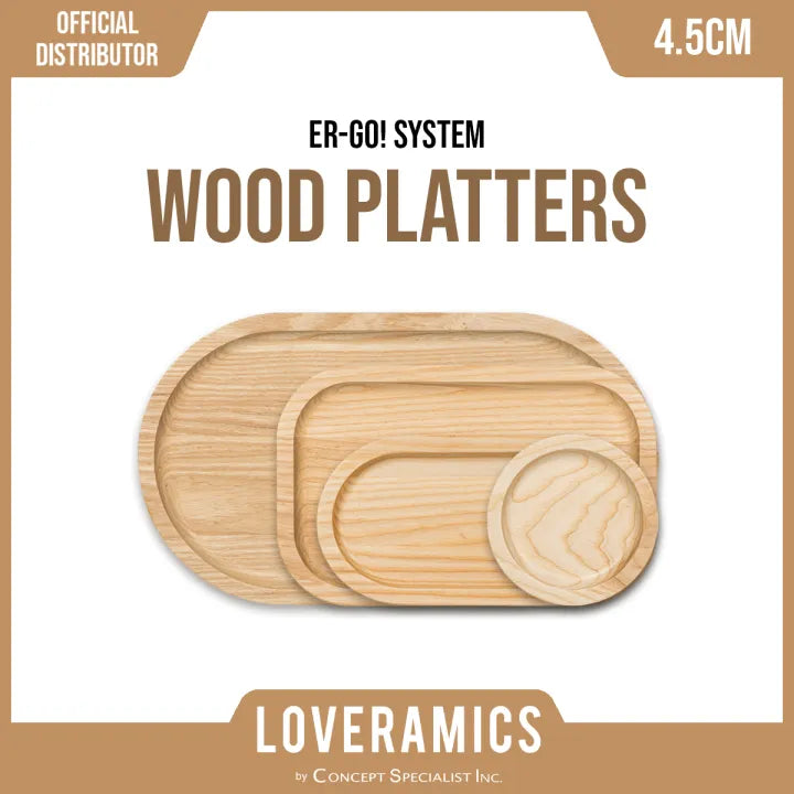 Loveramics Er-go! System Collection Wood Platters