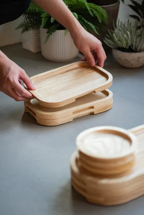 Loveramics Er-go! System Collection Wood Platters