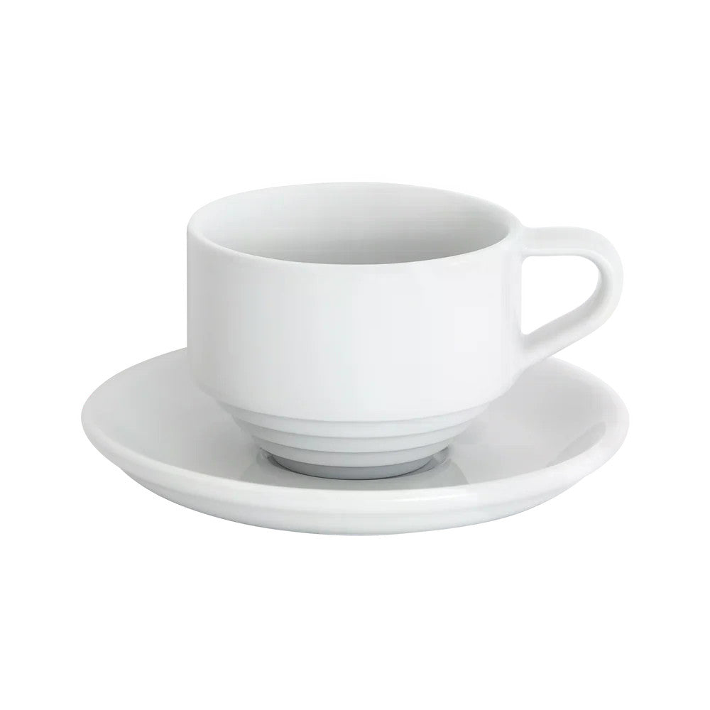 Loveramics Deco Collection 165ml Flat White Cup and 13cm Shared Saucer