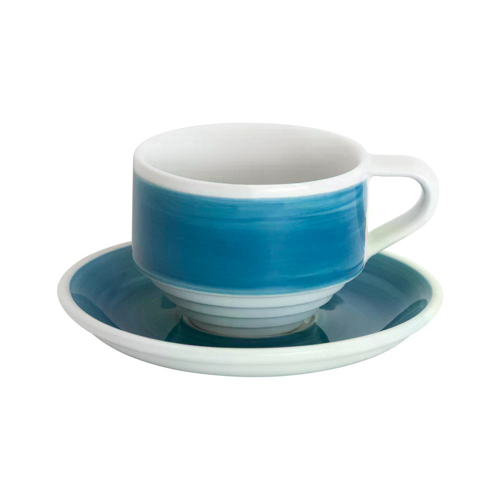 Loveramics Deco Collection 165ml Flat White Cup and 13cm Shared Saucer