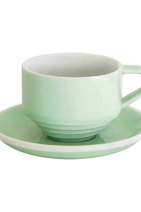 Loveramics Deco Collection 165ml Flat White Cup and 13cm Shared Saucer