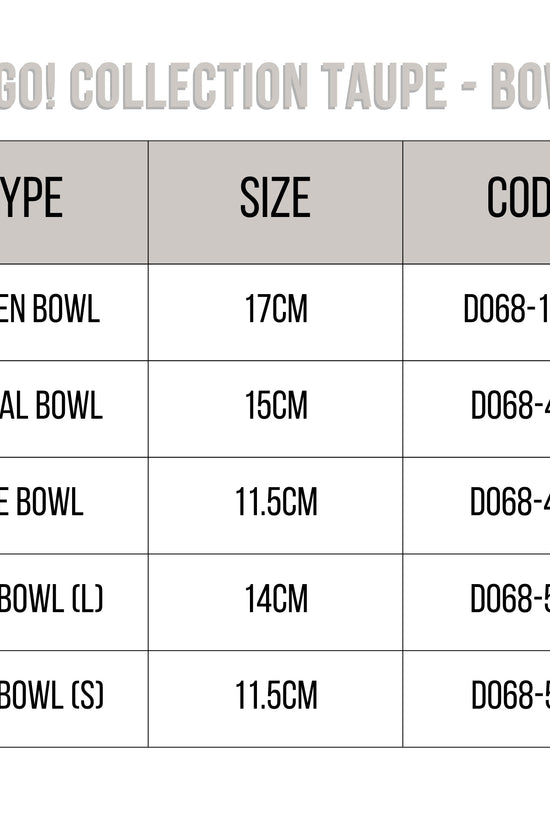 Loveramics Er-go! Collection Taupe - Bowls