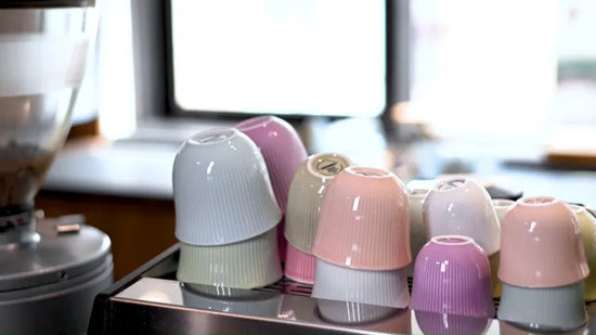 Loveramics Embossed Tasting Cup and 13cm Embossed Plate 150ml